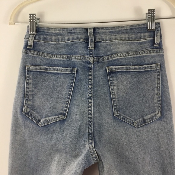 Hayden Los Angeles Stretch Snap Button Skinny Denim Jeans Size S - Picture 15 of 16